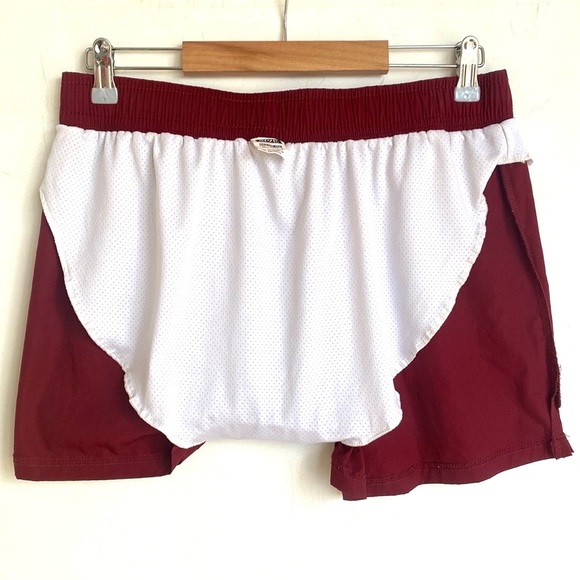 (B47) Blaosn swim shorts in mid length in Color: Burgundy, Size Large - Picture 11 of 11